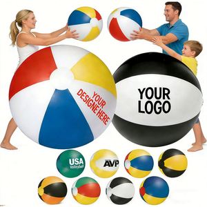 Ballon de plage gonflable en PVC coloré avec logo personnalisé - Product Image 4