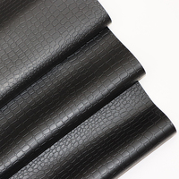 Motif Croc en relief 0.7mm Crocodile Semi PU synthétique Faux cuir d'ameublement pour moto