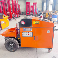 Pompe à Béton Électrique Mobile Mini 20m³/h pour Coulée de Béton et Envoi vers les Bâtiments en Hauteur - Offre Spéciale