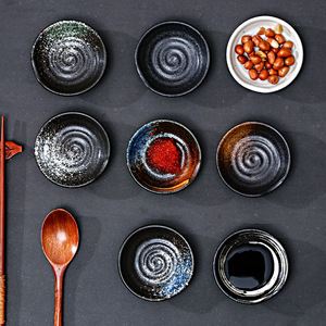 Vente en gros de plats simples en céramique de style japonais pour sushi sauces soja petit <span class=keywords><strong>plat</strong></span> de sauce et assiette de service - Product Image 5
