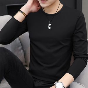 Men's basic long-sleeved T-shirt, soft, skin-friendly and comfortable top - Product Image 1