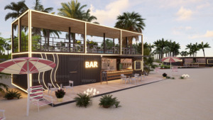 20/40ft prefabbricato in acciaio contenitore casa Coffee Shop Design da produttore con pannello Sandwich materiale - Product Image 5