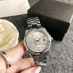 Dışbükey Lens ile erkek paslanmaz çelik izle cenevre takvim Miyota hareketi işaretçi ekran batı izle Dial - Product Image 2