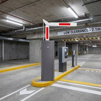 Barrière de circulation automatique sans balais DC à bras droit de 6 m max. pour parking et autoroute