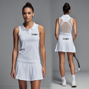 Ropa de Tenis de Secado Rápido y Alto Impacto con Estampado de Tela Personalizado, Vestido de Tenis y Golf Plisado - Product Image 2