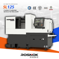 Torno CNC de Precisión Tipo Suizo SL125 con Doble Husillo y Herramientas Motorizadas para Torneado y Fresado Industrial de Metal, Fabricante Chino