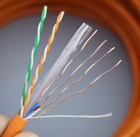 Câble réseau POE Cat5e/Cat6/Cat6a OEM NEXANS/Pandut, câble PVC*PE intérieur/extérieur, UTP CCA/Cuivre/CCAG/HCCA/CCC, test de câblage réussi