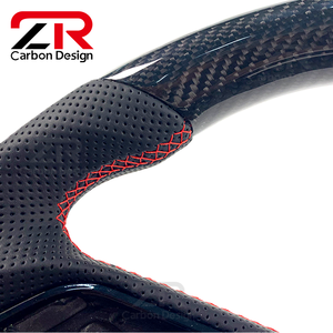 Volante Deportivo Personalizado de Cuero Genuino y Fibra de Carbono para <span class=keywords><strong>Audi</strong></span> B9 A3 A4 A5 RS3 <span class=keywords><strong>RS4</strong></span> S3 S4 S5 A6 A7 A8 Q5 Q7 Q8, <span class=keywords><strong>Interior</strong></span> de Auto - Product Image 4