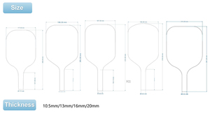 Pala de Pickleball Personalizada de Fibra de Carbono Toray T700 con Núcleo Gen3 de 16 mm, Aprobada por la USAPA - Product Image 4