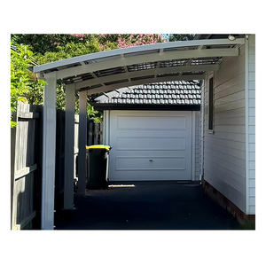 Недорогие алюминиевые конструкции, Современные одноместные и двухместные автомобильные укрытия, гараж для общественной парковки - Product Image 5