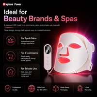 Masque de luminothérapie rouge portable Magique Power, utilisation professionnelle, masque facial en silicone, 7 couleurs LED, masque de luminothérapie rouge
