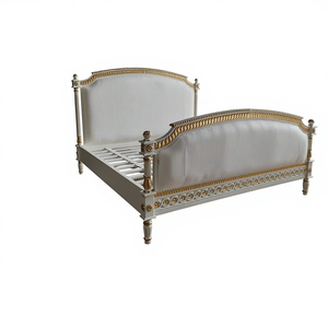 Luxury Upholstered Wooden <b>Bed</b> <b>Frame</b> Modern Bedroom Furniture Design - Product Image 1