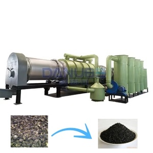 Four de carbonisation de coques d'olives, machine de production de charbon de bois, machine de pyrolyse - Product Image 1