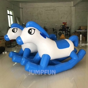Caballo balancín de aire de 180x70x130cm para niños y adultos, animales inflables divertidos, mecedora de <span class=keywords><strong>Rodeo</strong></span>, la mejor calidad - Product Image 2