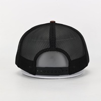 Gorra de camionero desgastada deportiva con logotipo de parche bordado personalizado al por mayor gorras OEM de alta calidad para malla de lona de pesca de rendimiento