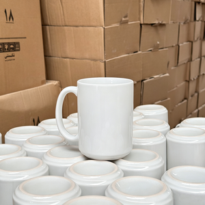 Tazza da Caffè in Ceramica Bianca Pura da 15 Oz <span class=keywords><strong>per</strong></span> Sublimazione, Personalizzabile con Logo, <span class=keywords><strong>per</strong></span> Regali Festivi, Vendita all'Ingrosso - Product Image 2