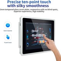 Endüstriyel Gömülü Panel PC 10 Noktalı Kapasitif Dokunmatik Ekran Win10 Pro IP65 Hepsi Bir Arada Bilgisayar