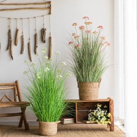 Kunstplant Gypsophila in pot, kunstmatige kantbloem, decoratie voor huis en tuin, landschapscreatie
