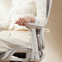 Chaise de bureau ergonomique en tissu maillé à dossier haut, pivotante, inclinable, avec soutien lombaire réglable pour la maison et le bureau - Vente en gros