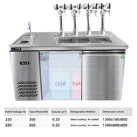 Lanxin Bière pression Café Boissons Machine fraîchement préparée Machine à bière pression réfrigérée et congelée Bar à eau commercial