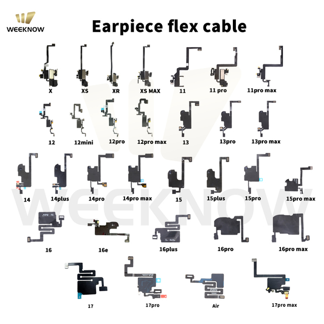 Wholesale Mobile Phone Accessories Earpiece and Sensor Flex Cables for Apple Devices Compatible with iPhone 15 16 17 Pro Max