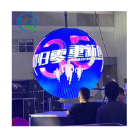 Nueva llegada interior publicidad al aire libre redondo LED Video Ball esférico Flexible módulo LED globo pantalla 3D esfera LED pantalla