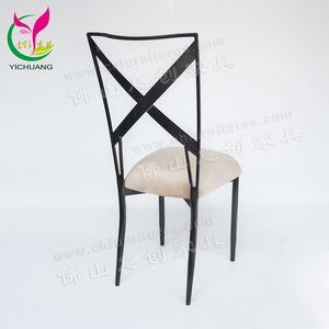 Guangzhou Pas Cher En Gros empilable En Métal Chaise de Restaurant Utilisé Pour Manger et Banquet - Product Image 5