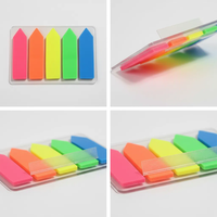 Notes autocollantes personnalisées auto-adhésives fluorescentes pour animaux de compagnie N Times Student Creative Instruction Marker Memo Sticker Color