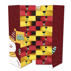 <span class=keywords><strong>Calendrier</strong></span> de l'<span class=keywords><strong>avent</strong></span> en papier de style moderne fabriqué en Chine avec des spécifications de feuille UV Advantage <span class=keywords><strong>outil</strong></span> de vacances de Noël - Product Image 1