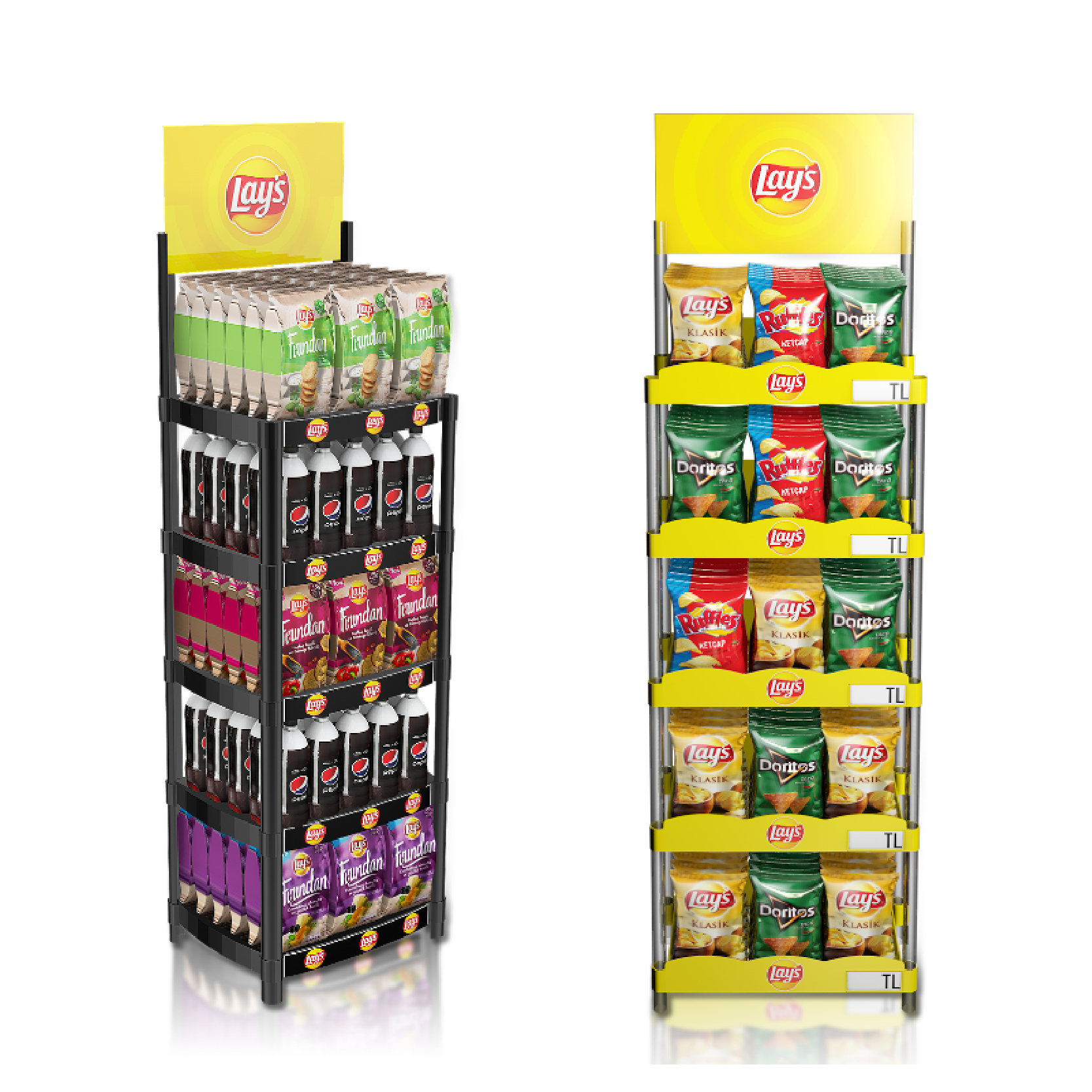 Supermarket Shelves Snack Food Display Stand Retail Store PVC Plsstic Wire Display Rack — view 1