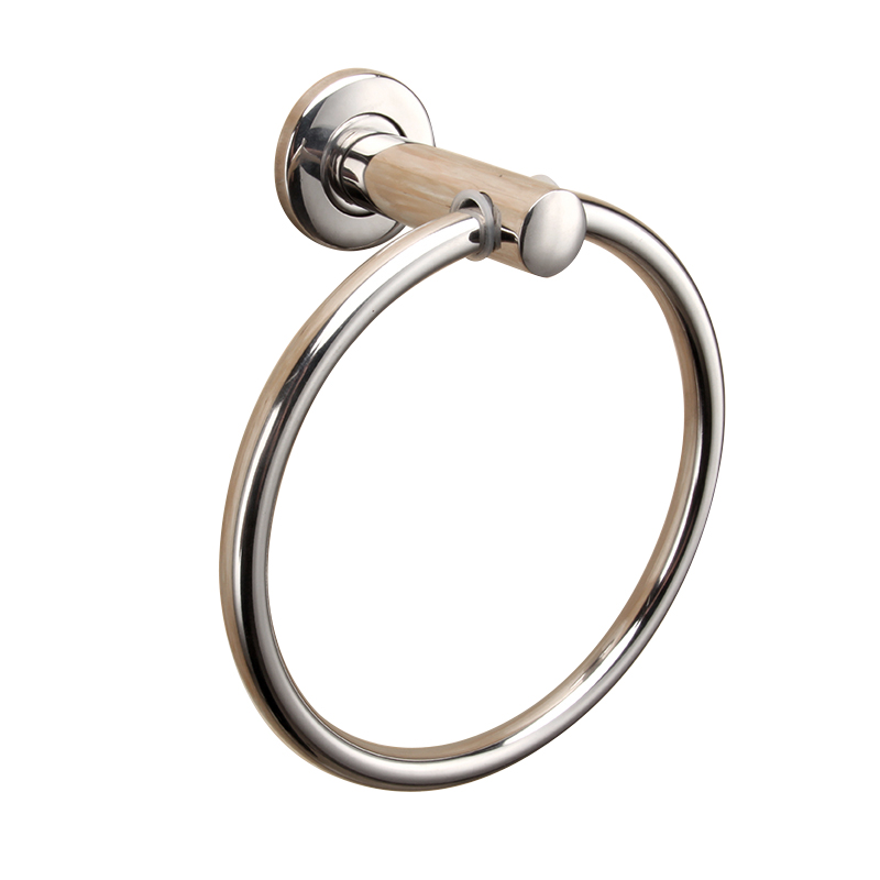 Household Bathroom Accessories Wall-mounted Multi-purpose Stainless Steel Single Hotel Bathroom Towel Ring