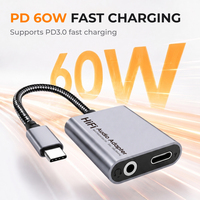 Adaptateur Jack USB-C 3,5 mm OEM AG01 en alliage d'aluminium avec charge PD 60W et DAC HiFi 32 bits/384 kHz – Vente en gros usine