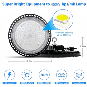 Projecteur LED à corps en aluminium <span class=keywords><strong>isolé</strong></span>, sécurité IP65, étanche, pour usage industriel, 100W, 150W, 200W - Product Image 2