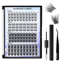 Faux cils naturels pré-cartographiés, 5 paires de 10 paires de cils qui ont l'air d'extension de cils Vente en gros