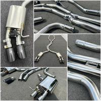 Ensemble d'échappement de tuning pour Audi S5 3.0T, valve électronique, acier inoxydable, embouts quadruples de 1,5 mm, installation directe sans destruction