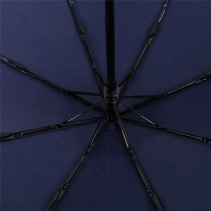 Xiamen United Creative Solid Color Short Handle 8K Portable 3 Folds Automatic <strong>Wind</strong> <strong>Proof</strong> <strong>Umbrella</strong> Hot Sale Product - Product Image 3