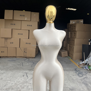 Vestido de noche barato para <span class=keywords><strong>mujer</strong></span>, maniquí de busto grande, vestido de maniquí brasileño con forma de caderas grandes, maniquí femenino Sexy de oro pálido para estilo con soporte - Product Image 2