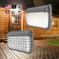 Lámpara de Pared LED Cuadrada de Aluminio, 40W, Regulable 0-10V, Sensor de Movimiento, Impermeable, Policarbonato, Fotocélula, Uso en Exteriores