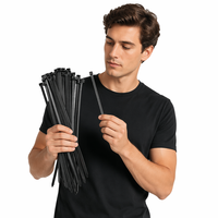 3.5*300/100 pièces usine fournit directement des attaches à glissière de câble autobloquantes en nylon plastique de haute qualité