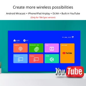 Máy Chiếu <span class=keywords><strong>LED</strong></span> Touyinger T8 <span class=keywords><strong>4000</strong></span> Lumen 720P, Đèn Chiếu Rạp Hát Gia Đình Tích Hợp Loa Mini Video Máy Chiếu Di Động - Product Image 4