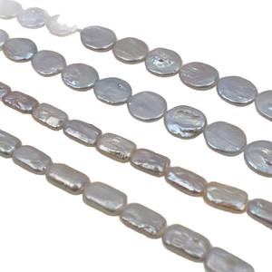 Bloques y Botones de Forma Ovalada y Rectangular de Agua Dulce Natural - Accesorios Semi-Acabados para DIY de Forma Barroca para Collares - Product Image 5