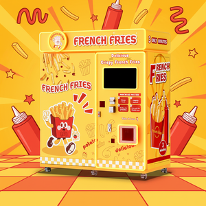 Máquina Expendedora Automática de Comida Rápida, Papas Fritas, Máquina Expendedora Comercial para Exteriores Totalmente Automatizada para Nuggets de Pollo - Product Image 1