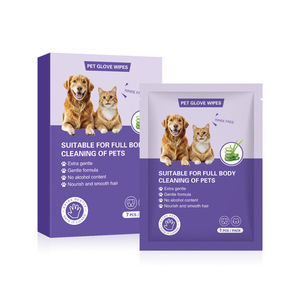 <b>Pet</b> <b>Bathing</b> Gloves Non Woven Fabric Deodorizing <b>Cleaning</b> Supplies For Dogs Cat Spa Care Wholesale - Product Image 2