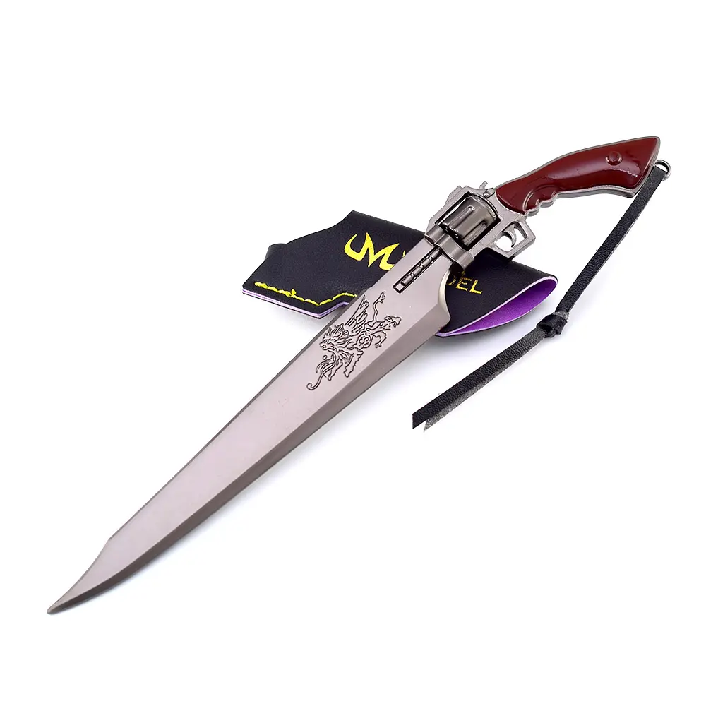 Beliebte Verkäufe Final Fantasy 8 Spiel Peripherie Gun Blade Waffe Modell Kunst handwerk Dekoration 22CM Spielzeug Schwert Weihnachts geschenk