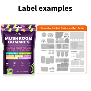 Fabricante de Suplementos de Marca Privada, Gomitas Veganas Orgánicas con Hongos, Bajo MOQ, Lanzamiento Rápido, Personalización Flexible, Suministro OEM/ODM - Product Image 6