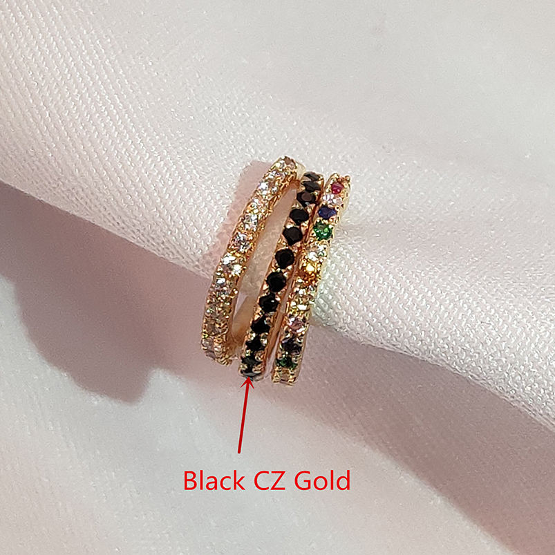 Black CZ Gold