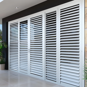 Tùy Chỉnh Ngoài Trời Có Thể Điều Chỉnh Lật Louver Cửa Trượt Nhôm Louver Bảng Điều Chỉnh Mặt Trời Louver Trồng Màn Trập - Product Image 3