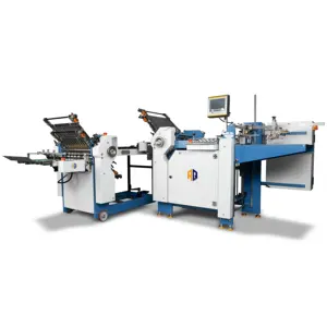 China Precision Machinery Manual Max.480x750mm Infeed Size Paper Folding Machine With Second Station