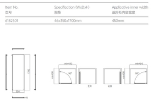 Espejo Inteligente de Cuerpo Entero NUOMI HERA, Mueble de Vestidor, Herrajes para Armario, Espejo Giratorio Grande de Cuerpo Entero <span class=keywords><strong>con</strong></span> Luz - Product Image 4