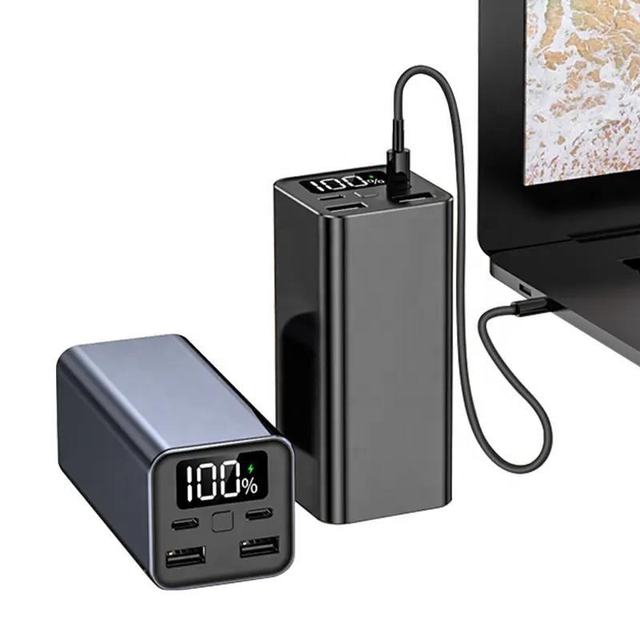 PD 100W Aluminum Alloy Mini High Capacity 20000mAh Portable Power Bank with Super Fast Charge
